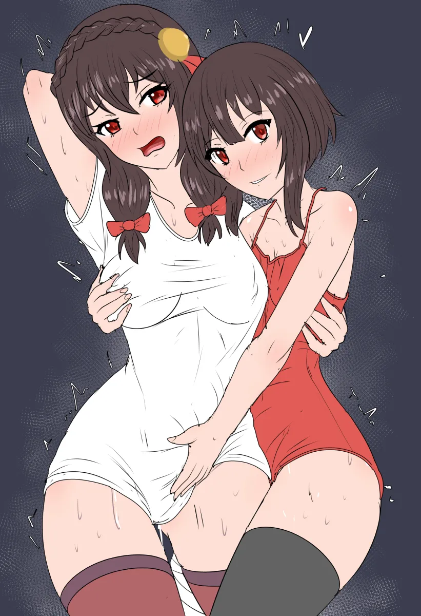 Megumin, Yunyun (Konosuba) by Fuzzlogik