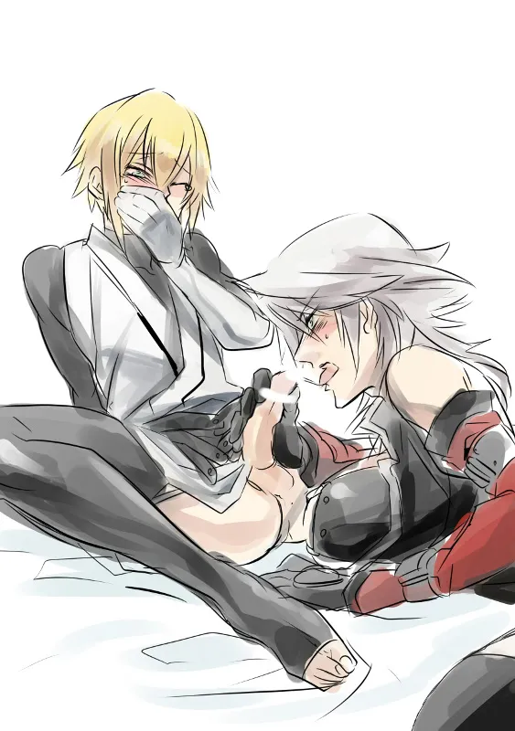 Ragna The Bloodedge, Jin Kisaragi by Kaneaki Mukku