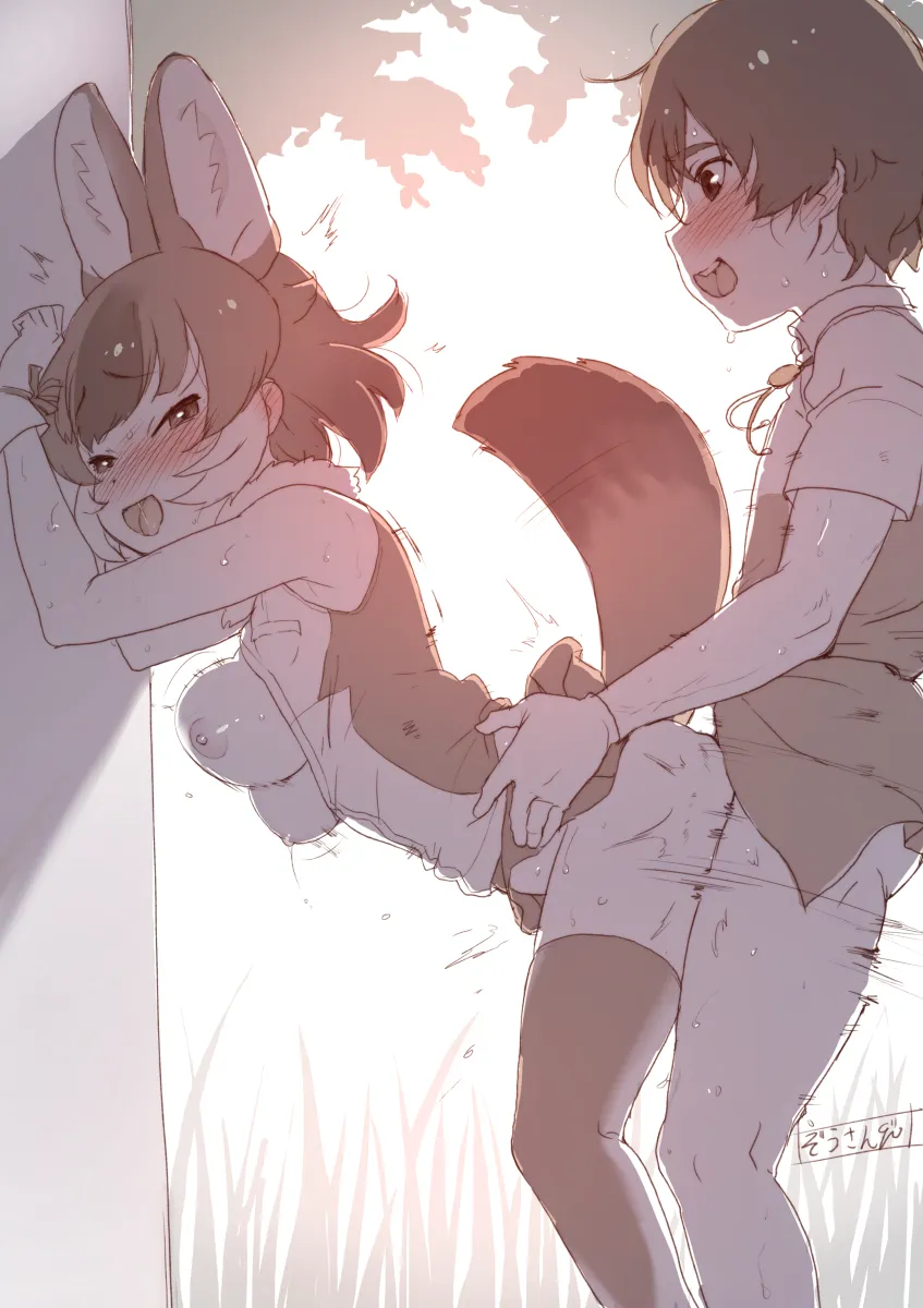 Captain (Kemono Friends), Dhole (Kemono Friends) by Masuyama Ryou