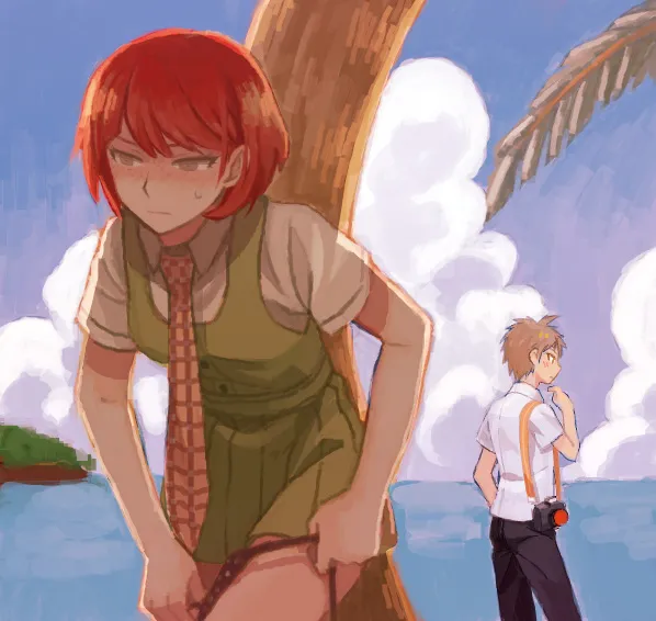 Hinata Hajime, Koizumi Mahiru by Okuragon