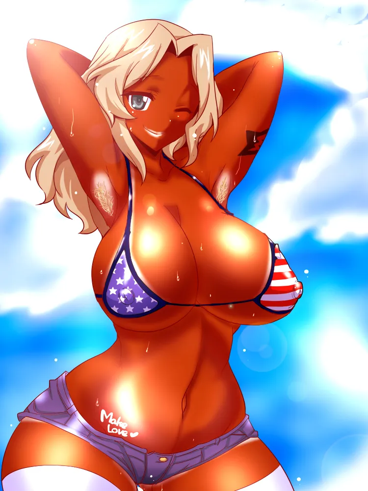 Kay (Girls Und Panzer) by Sako (Bosscoffee)