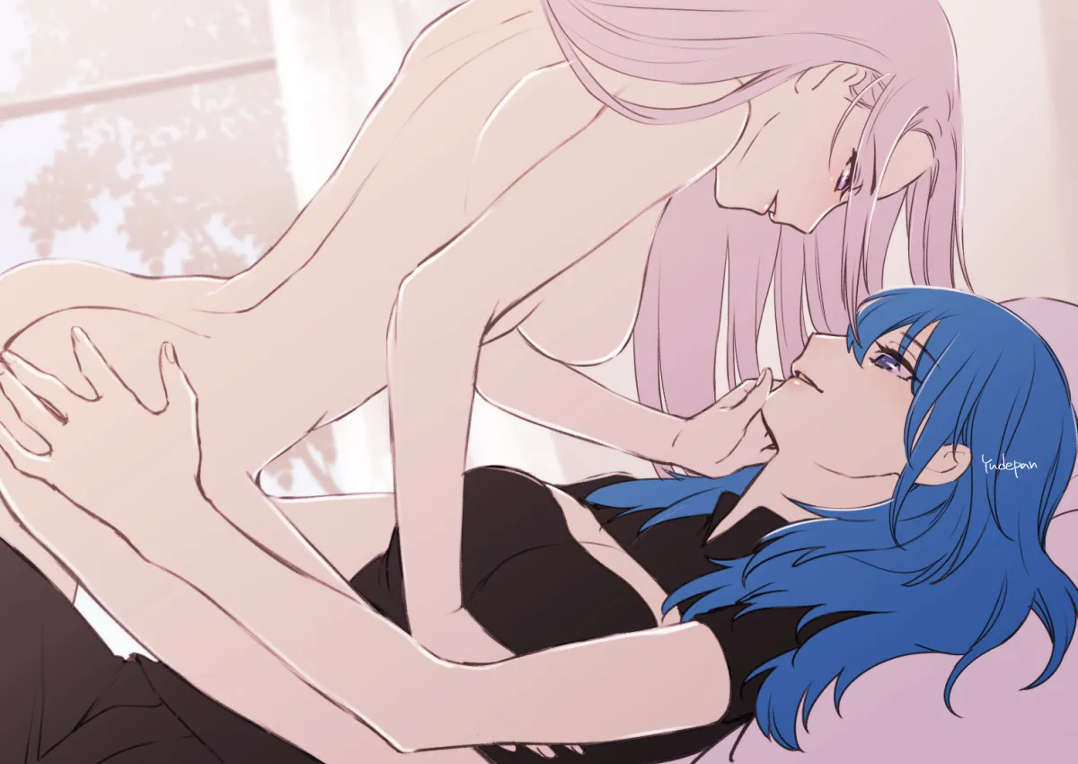 Female Byleth (Fire Emblem), Edelgard Von Hresvelg by Yudepan (Yuri No Sugata)