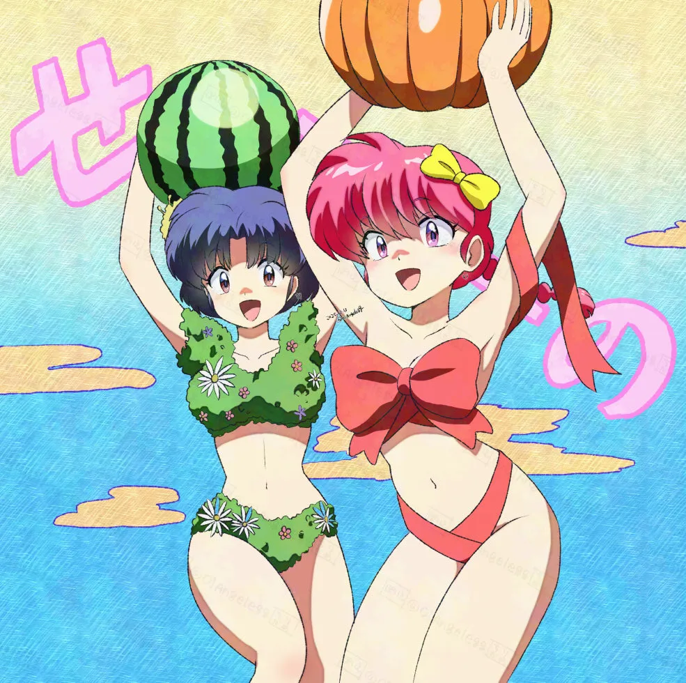 Saotome Ranma, Tendou Akane by 01Angelegg