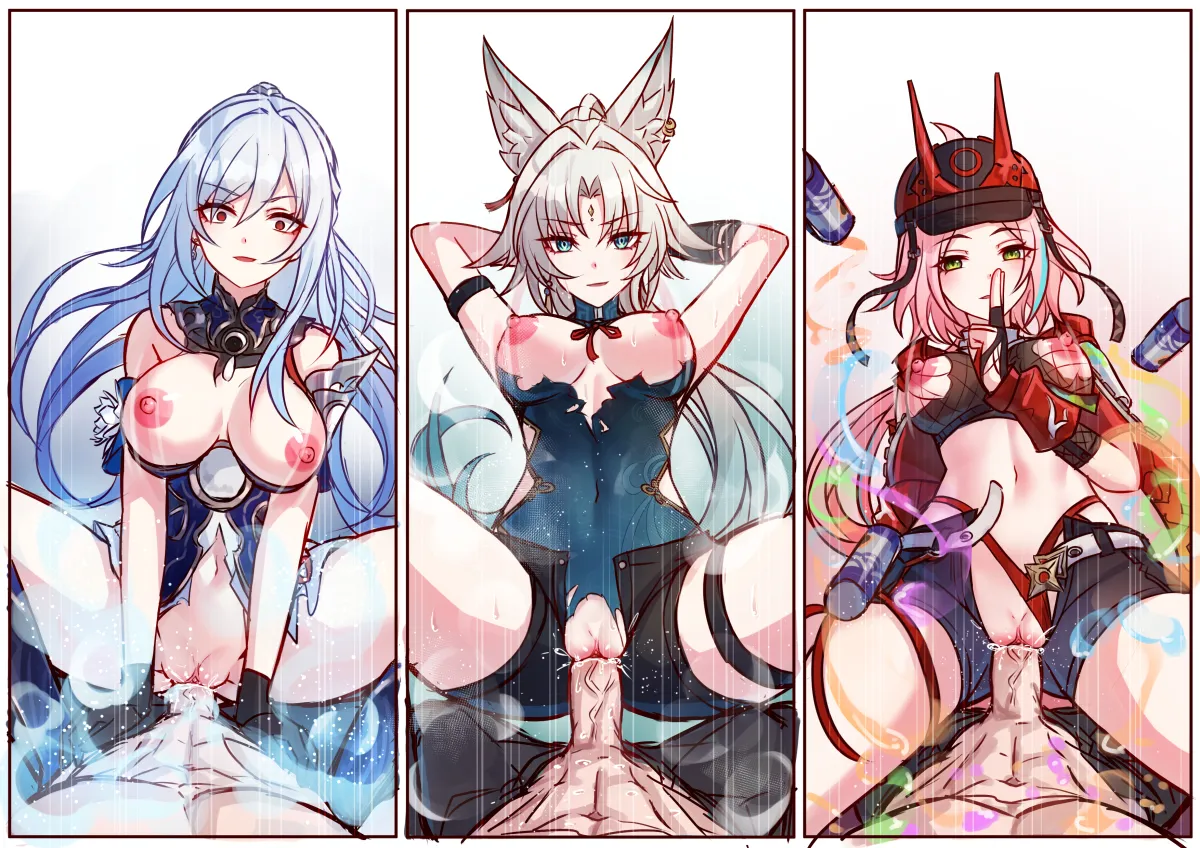 Feixiao (Honkai: Star Rail), Jingliu (Honkai: Star Rail) by Jimpu6