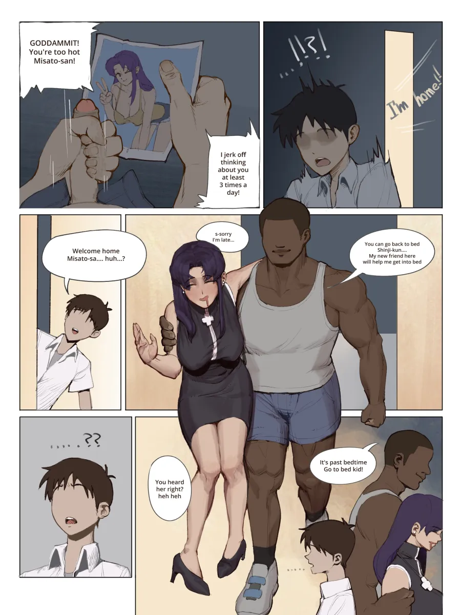 Ikari Shinji, Katsuragi Misato by Wjs07