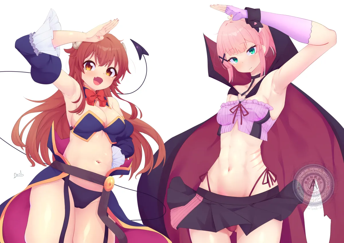 Yoshida Yuuko, Chiyoda Momo by Marsh753315