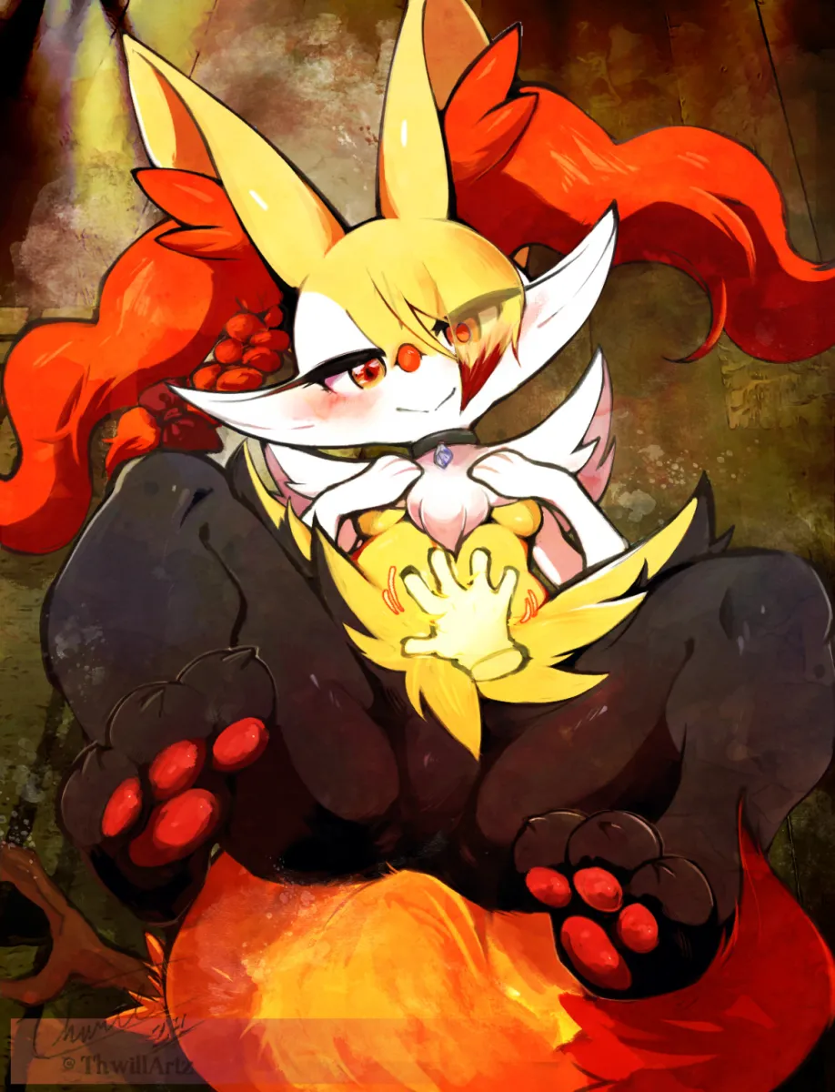 Braixen by Thwillartz