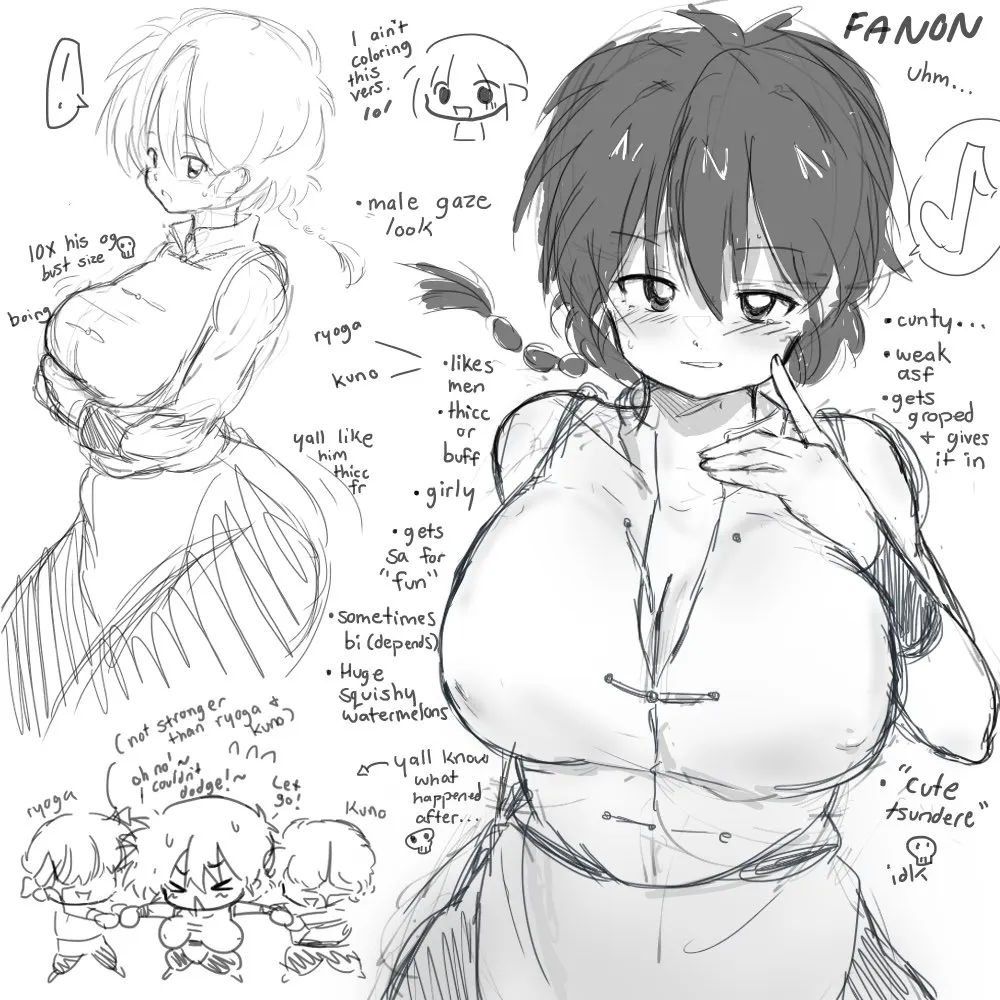 Saotome Ranma, Saotome Ranma (Female) by Eextrovrt