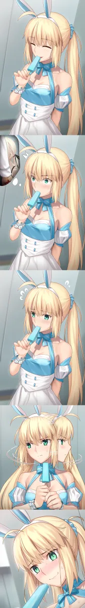 Artoria Pendragon (Fate), Fujimaru Ritsuka (Male) by Besmiled