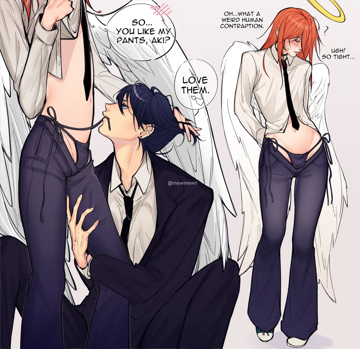 Hayakawa Aki, Angel Devil (Chainsaw Man) by Mewmewti