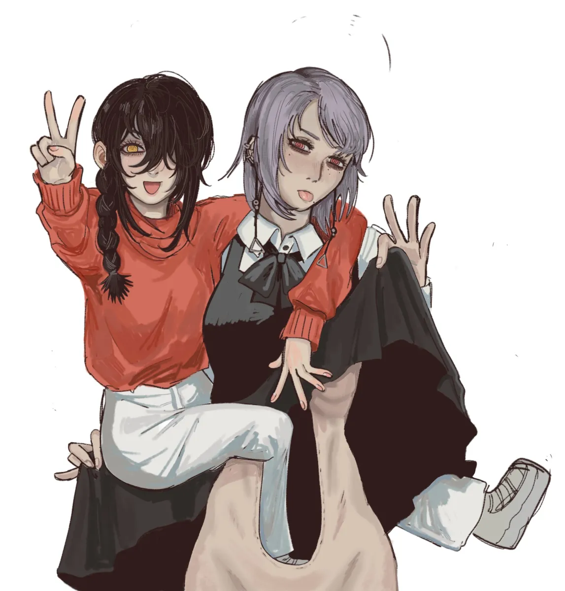 Fami (Chainsaw Man), Nayuta (Chainsaw Man) by Pagansp1Der