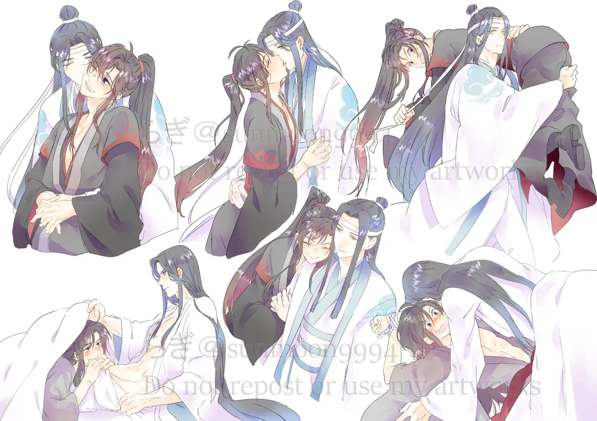 Wei Wuxian, Lan Wangji by Sunmoon9994