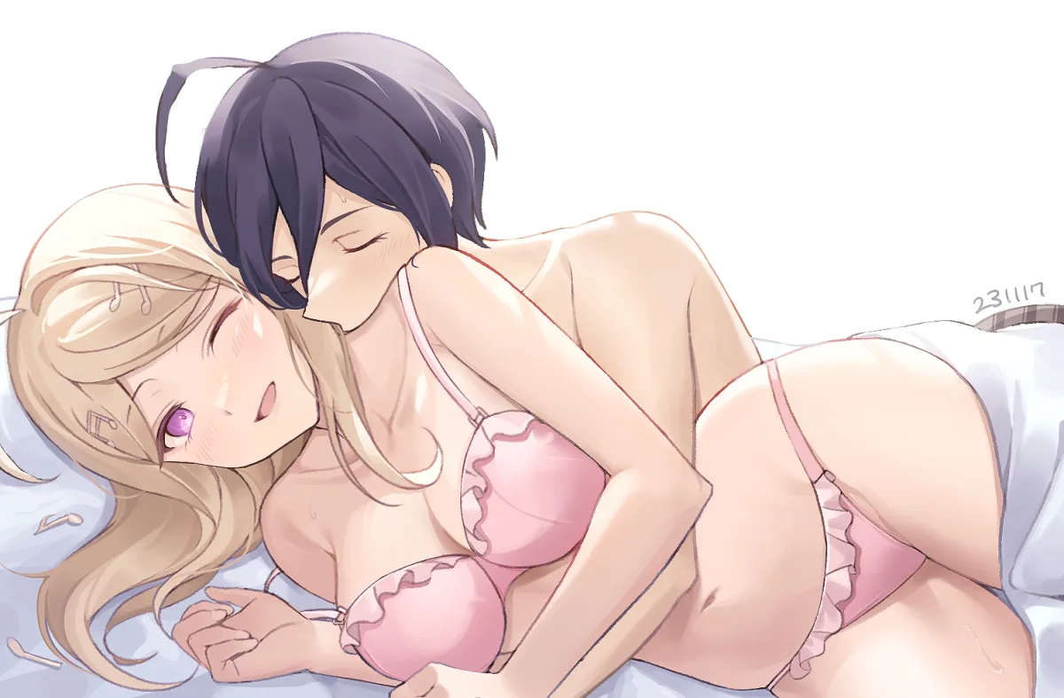 Saihara Shuichi, Akamatsu Kaede by Lumishen