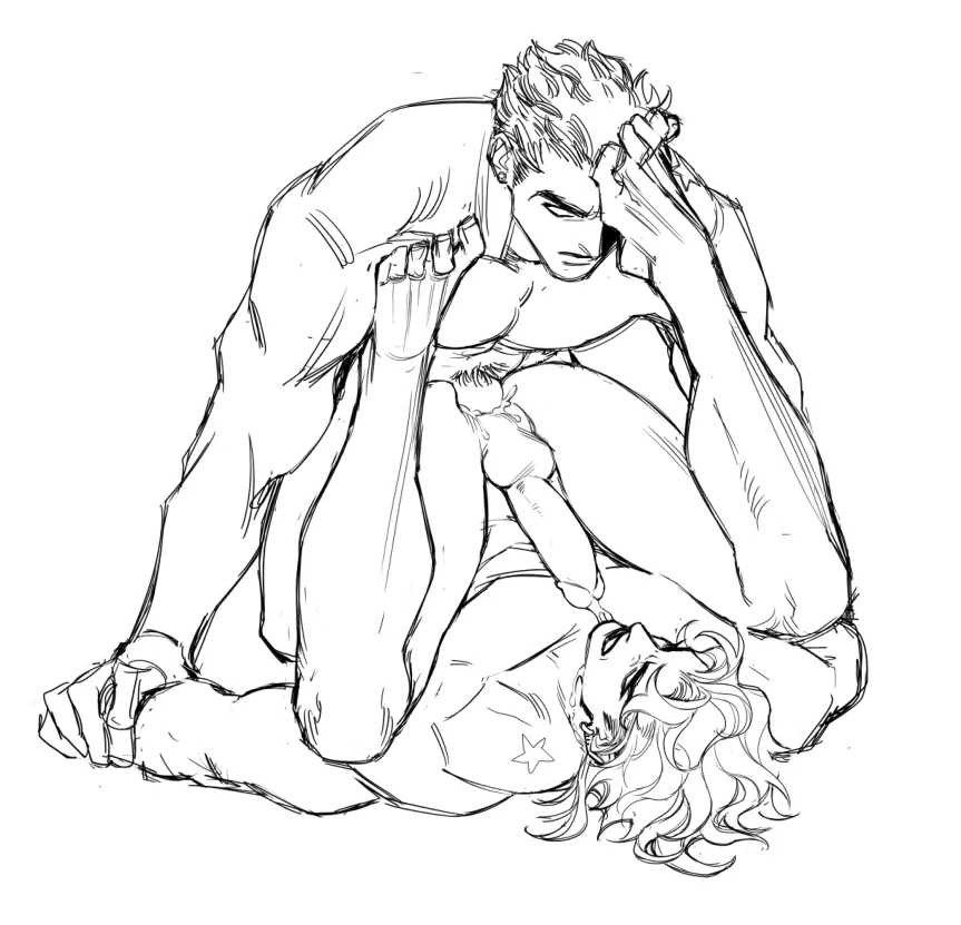 Kujo Jotaro, Dio Brando by Huang Lia