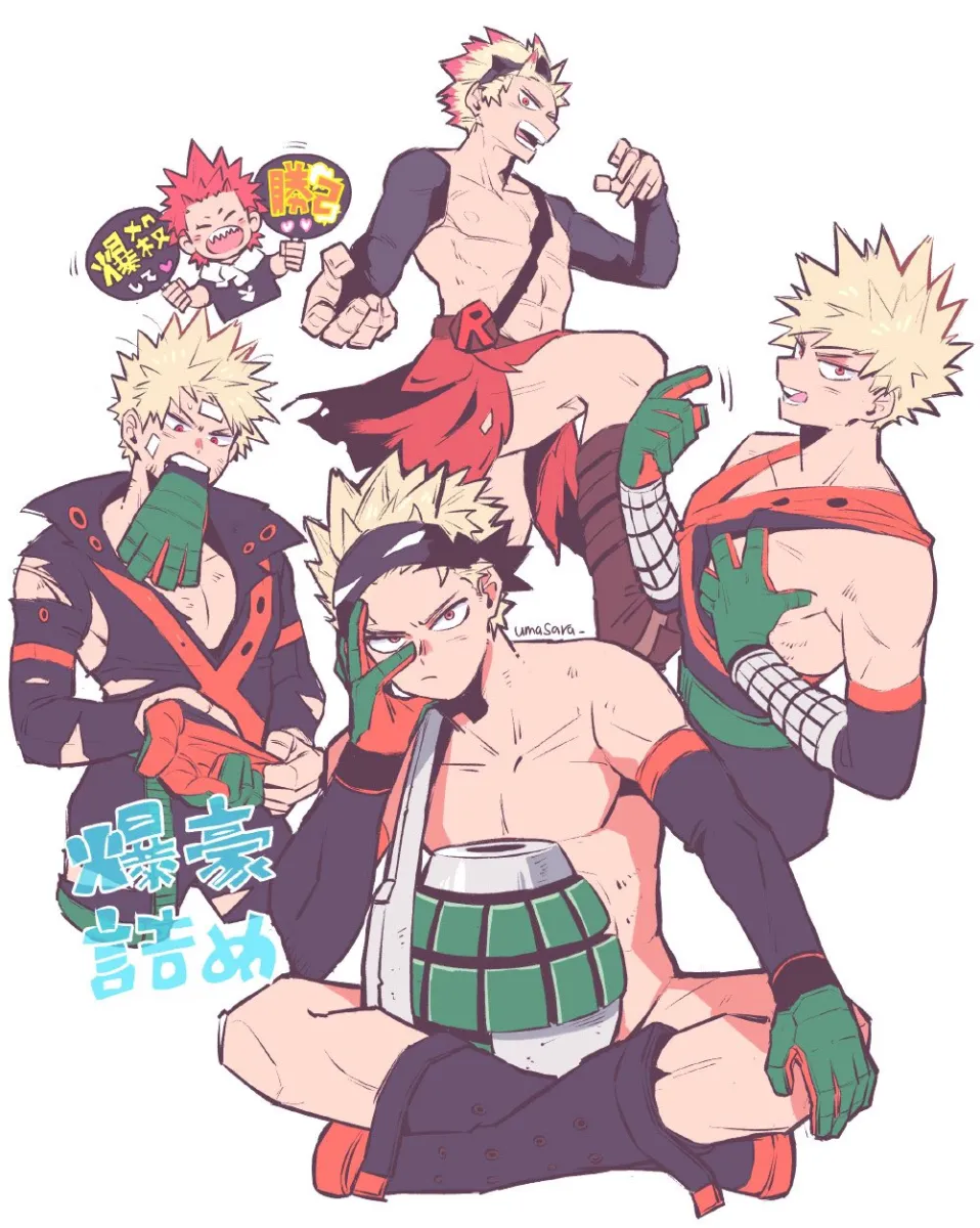 Bakugou Katsuki, Kirishima Eijiro by Umasara
