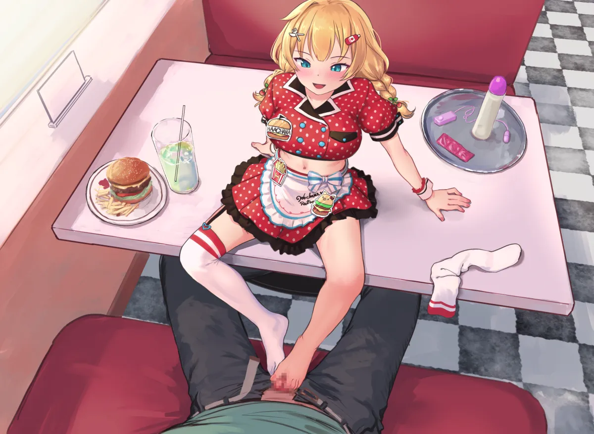 Akai Haato, Akai Haato (Waitress) by Roke (Taikodon)