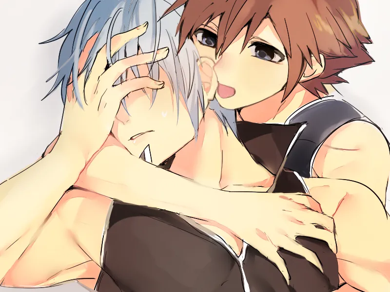 Sora (Kingdom Hearts), Riku (Kingdom Hearts) by Umidesuyo