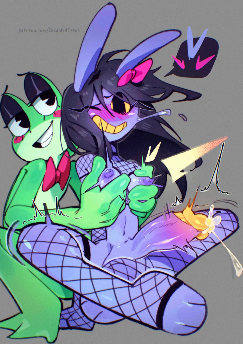 Jax (The Amazing Digital Circus), Ribbit (The Amazing Digital Circus) by Disabledfetus