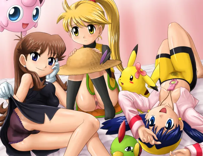 Pikachu, Jigglypuff by Pokemoa