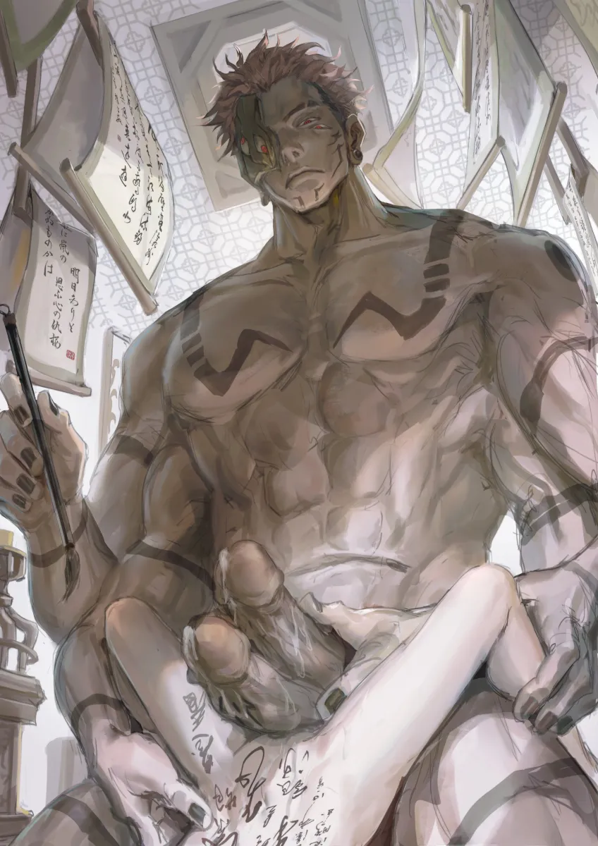 Fushiguro Megumi, Ryoumen Sukuna (Jujutsu Kaisen) by Woshihedawei