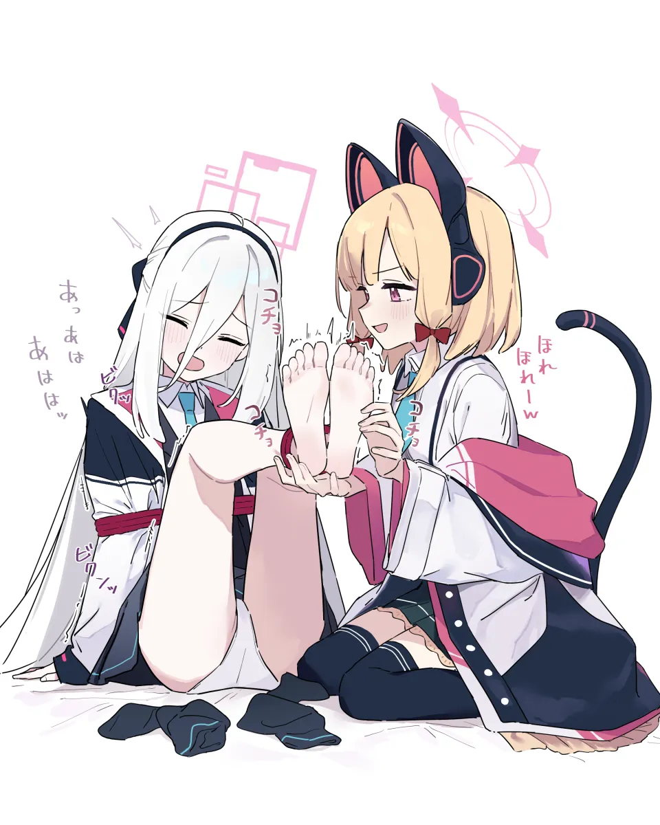 Momoi (Blue Archive), Kei (Blue Archive) by Abuzodoru Ha