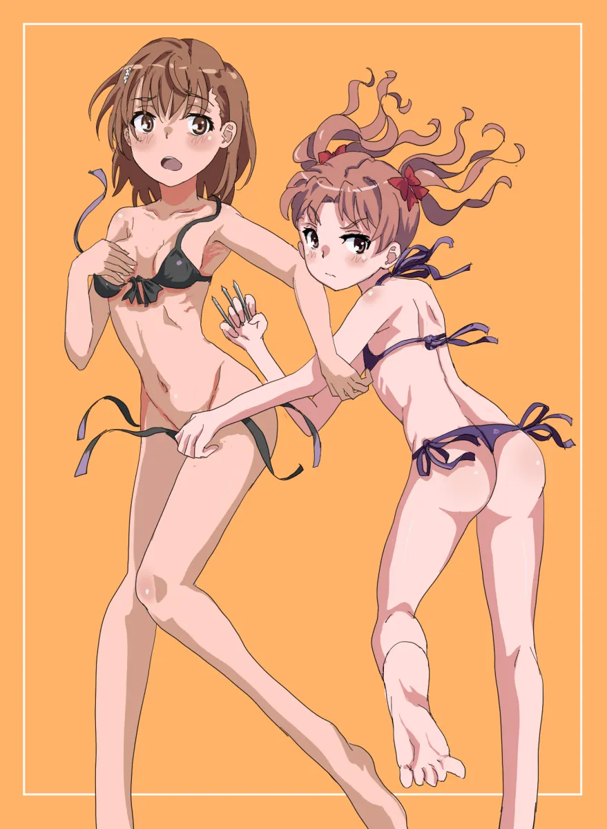 Misaka Mikoto, Shirai Kuroko by Mitsunari (708154)