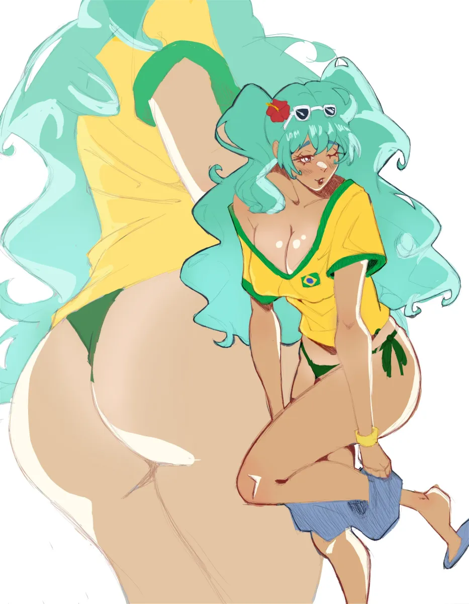 Hatsune Miku, Brazilian Miku by Arekkusudaio