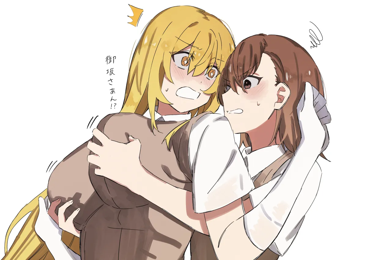 Misaka Mikoto, Shokuhou Misaki by Ten 8810