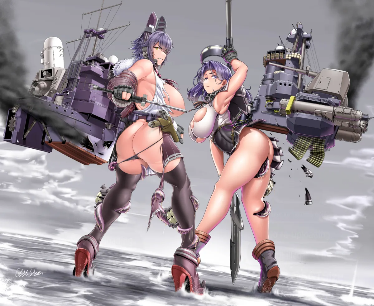 Tenryuu (Kancolle), Tatsuta (Kancolle) by Saizu Nitou Gunsou