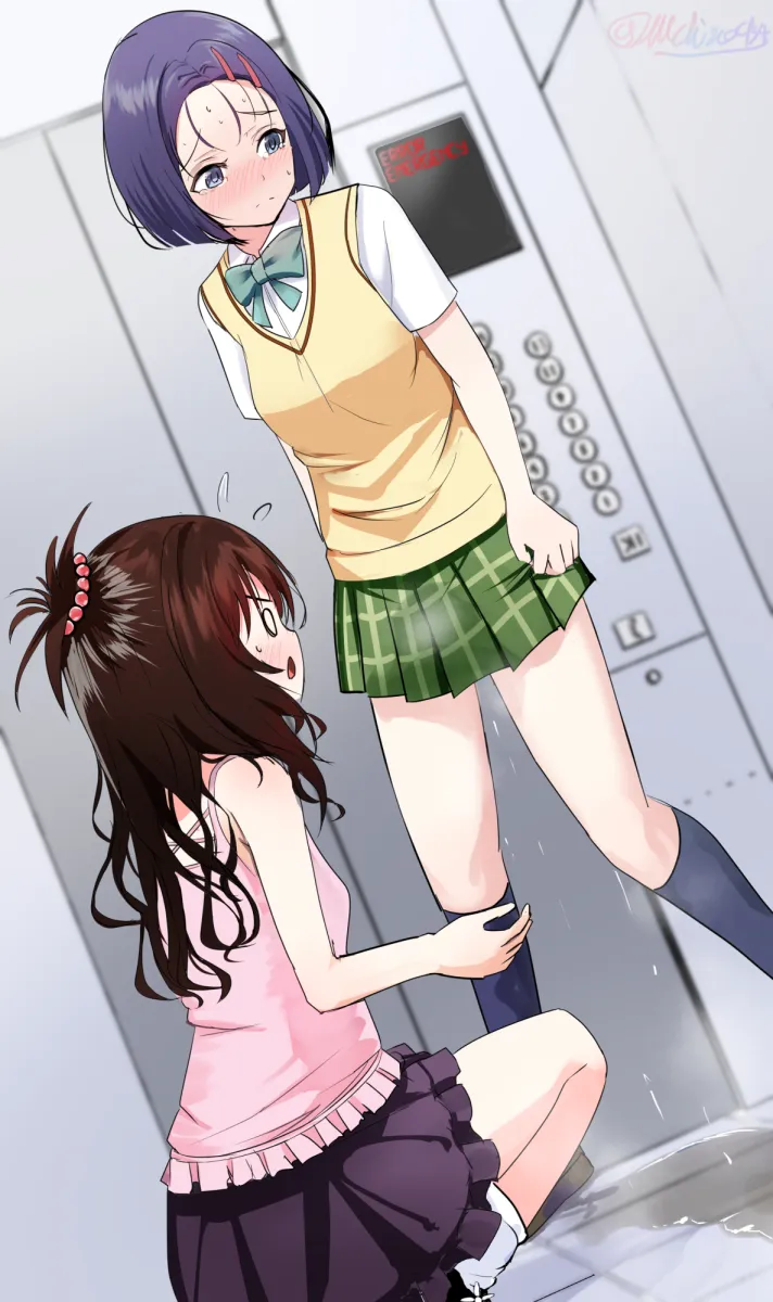 Yuuki Mikan, Sairenji Haruna by Michinoku (Michino934)