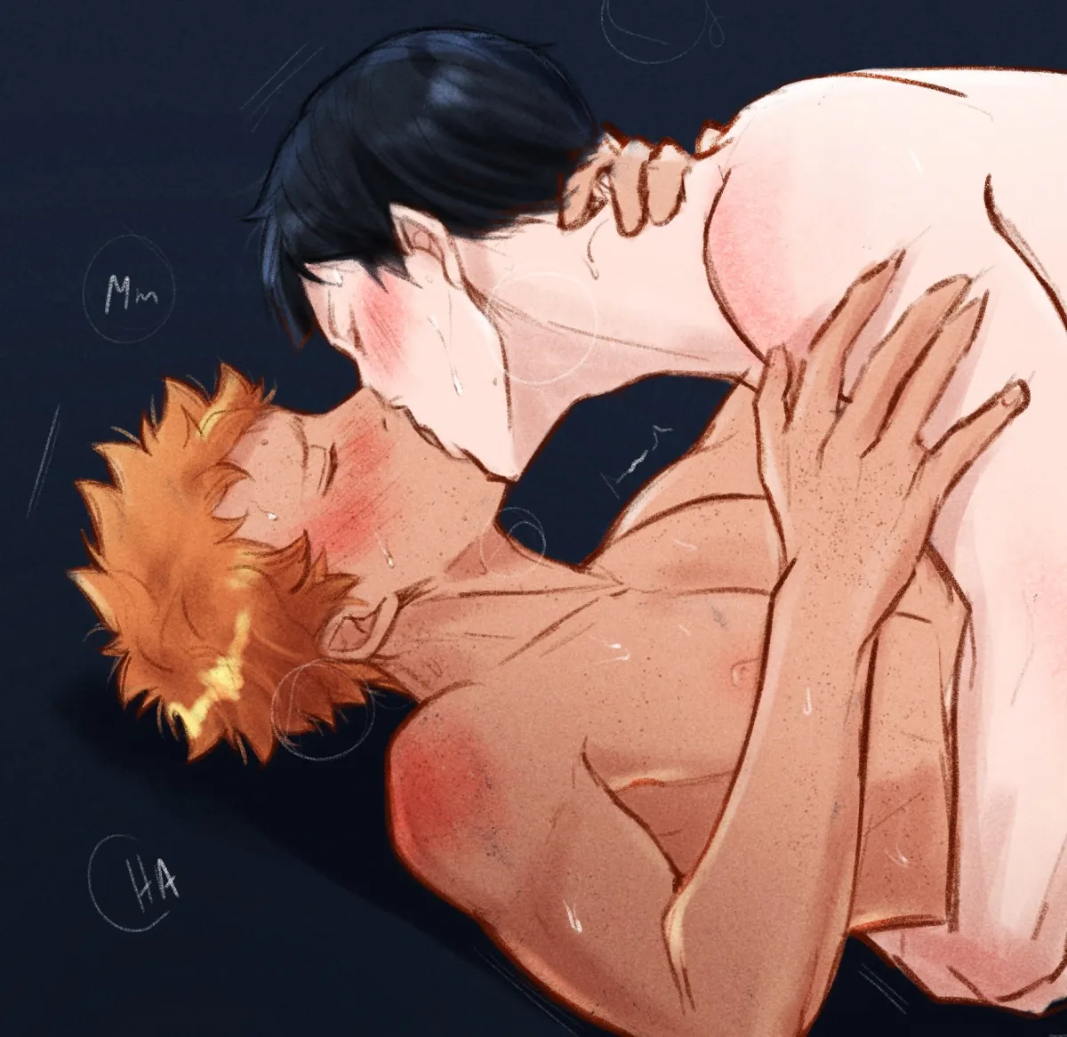 Hinata Shouyou, Kageyama Tobio by Oshidraws
