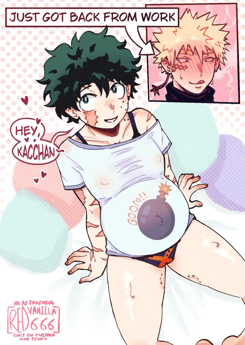 Midoriya Izuku, Bakugou Katsuki by Redvanilla 666