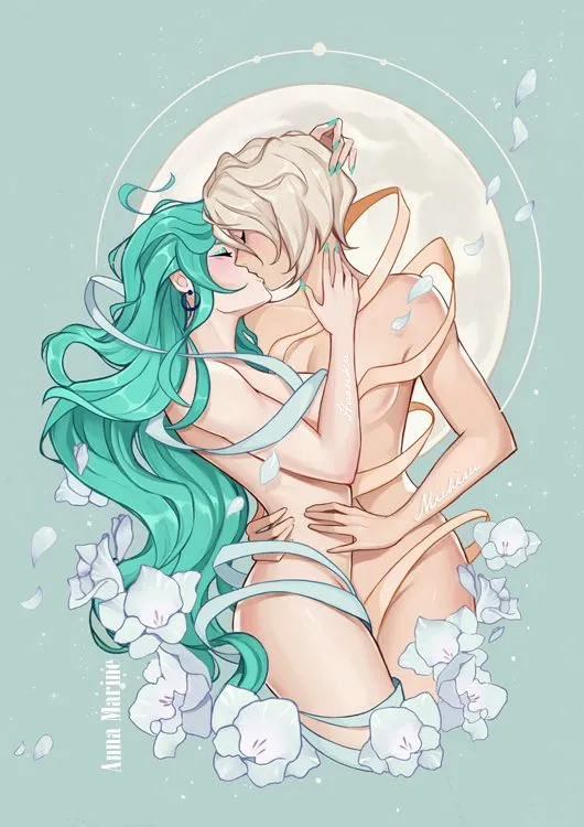 Ten'ou Haruka, Kaiou Michiru by Anna Marine