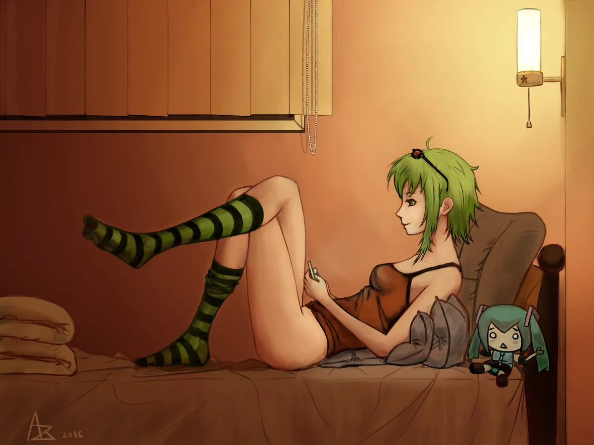 Hatsune Miku, Gumi by Azarga