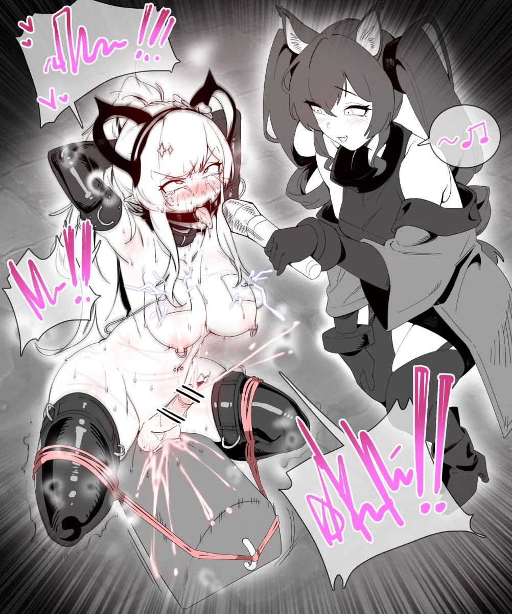 Angelina (Arknights), Gilberta (Arknights) by Furfutagusok