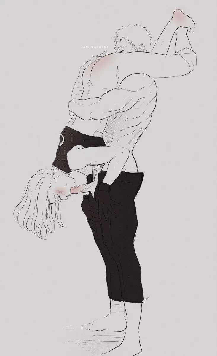 Uzumaki Naruto, Haruno Sakura by Narusakuart1