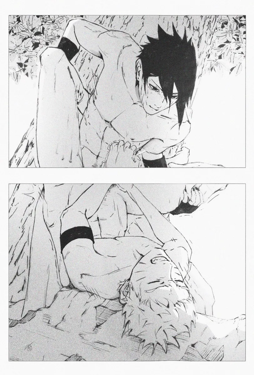 Uzumaki Naruto, Uchiha Sasuke by Tamelee