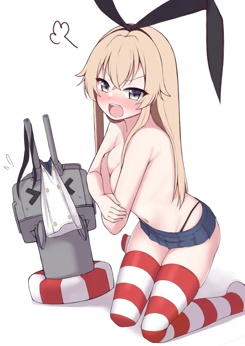 Shimakaze (Kancolle), Rensouhou-Chan by Tiemu (Man190)
