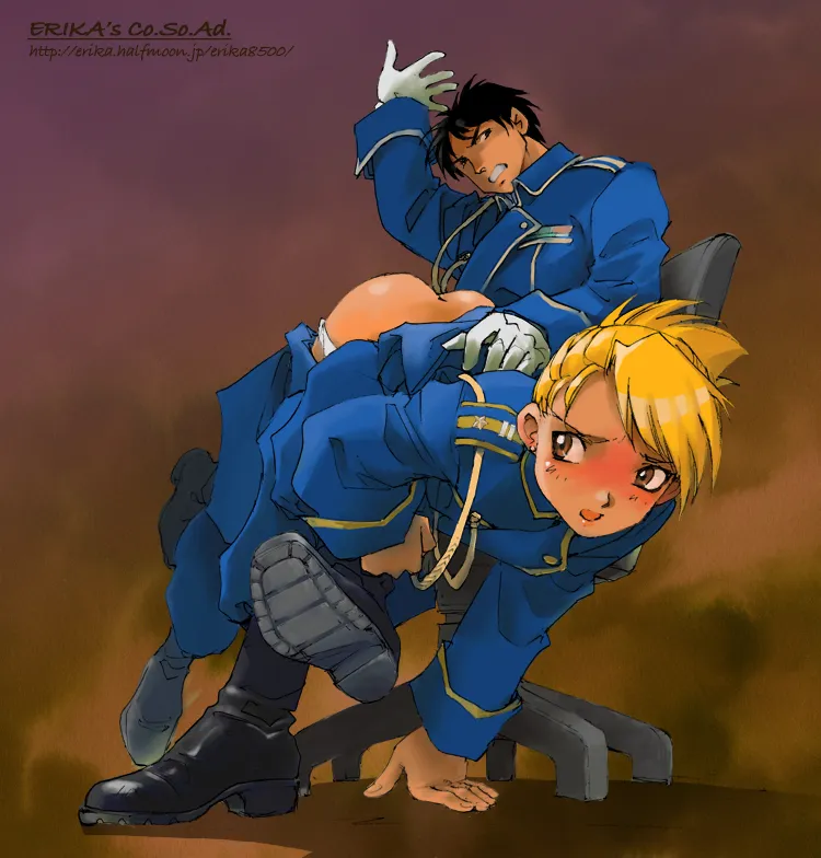 Roy Mustang, Riza Hawkeye by Shibata Masahiro