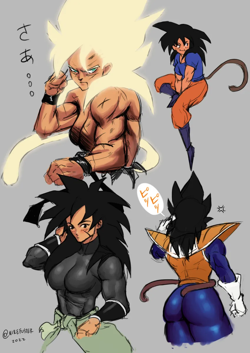 Son Goku, Vegeta by Nire (Nirefuster)