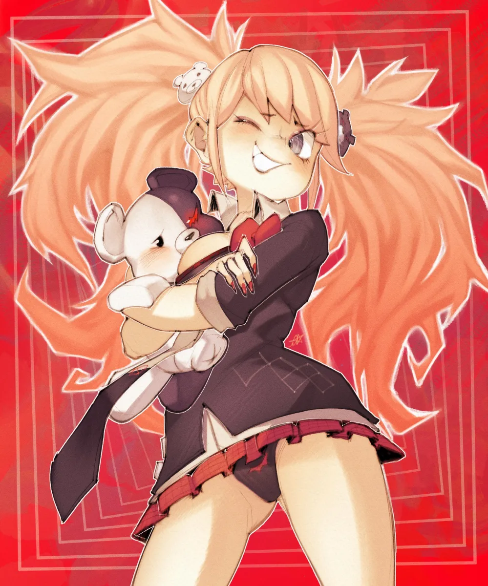 Enoshima Junko, Monokuma by Onimiere