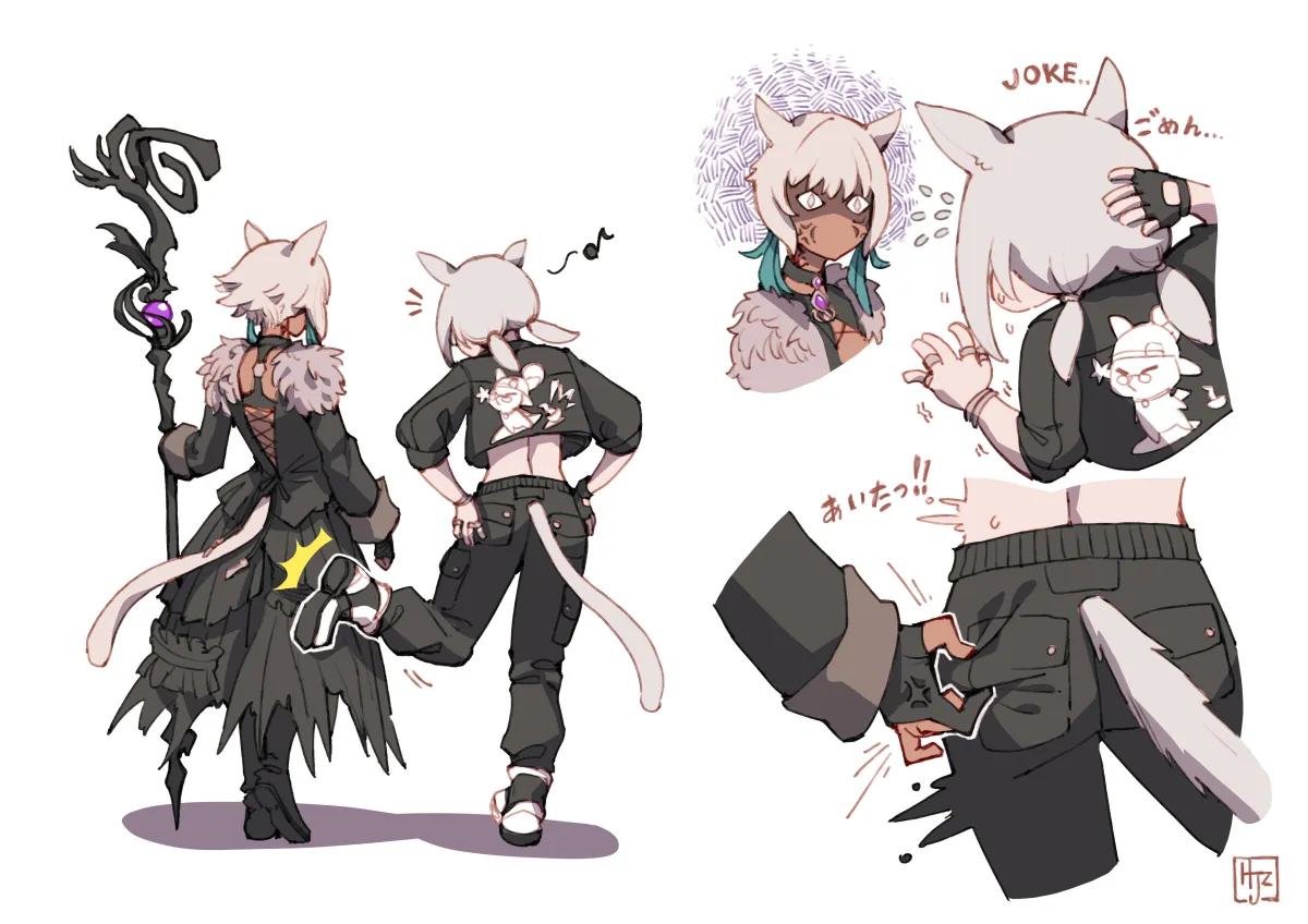 Warrior Of Light (Ff14), Moogle by Hjz (Artemi)