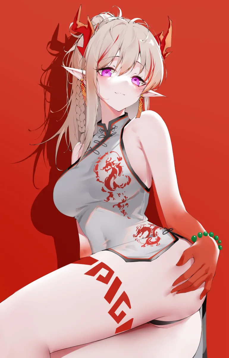 Nian (Arknights), Nian (Unfettered Freedom) (Arknights) by Abotx