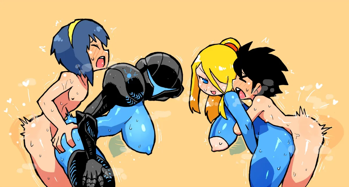 Samus Aran, Mega Man (Character) by Rariatto (Ganguri)