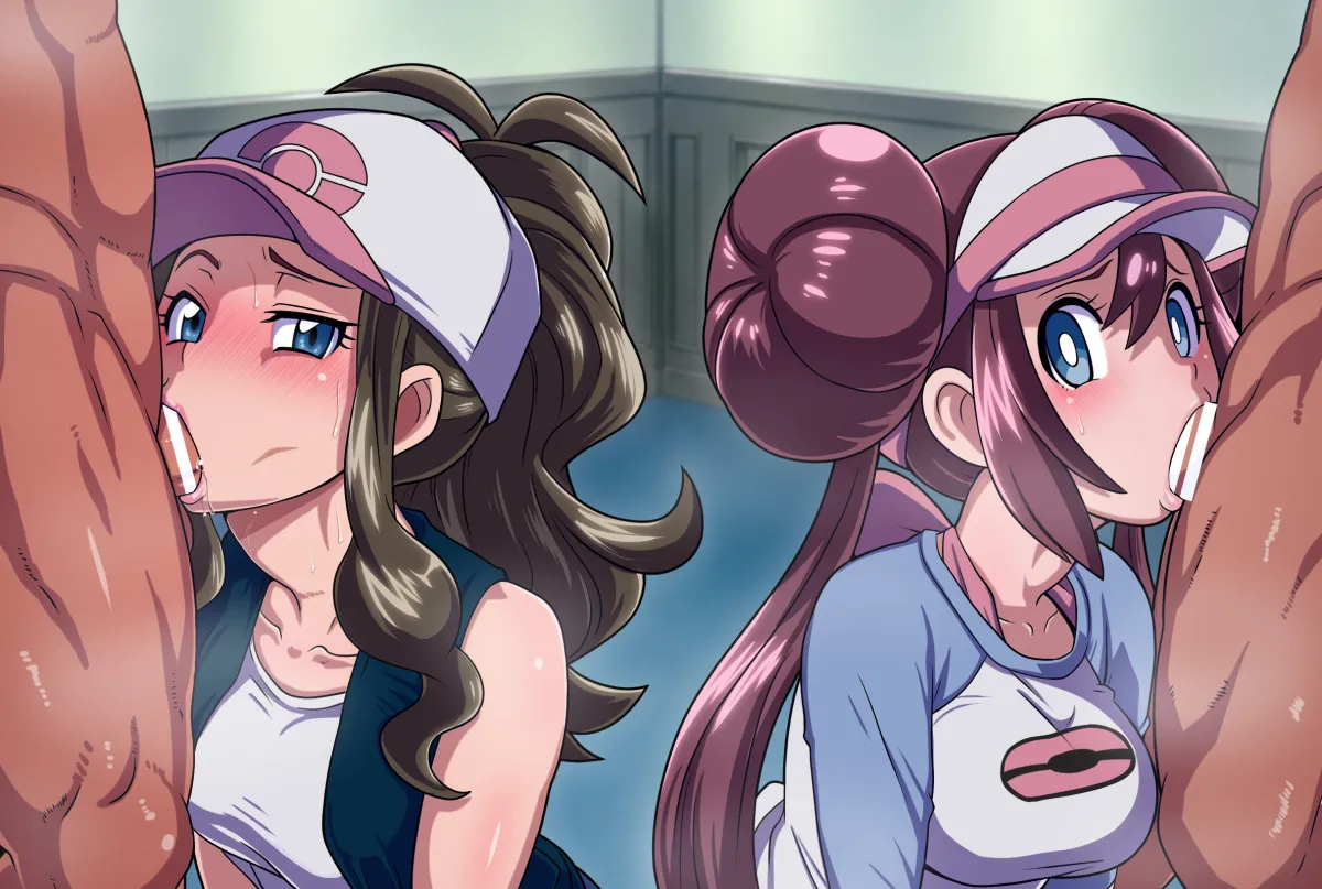 Rosa (Pokemon), Hilda (Pokemon) by Hameneko