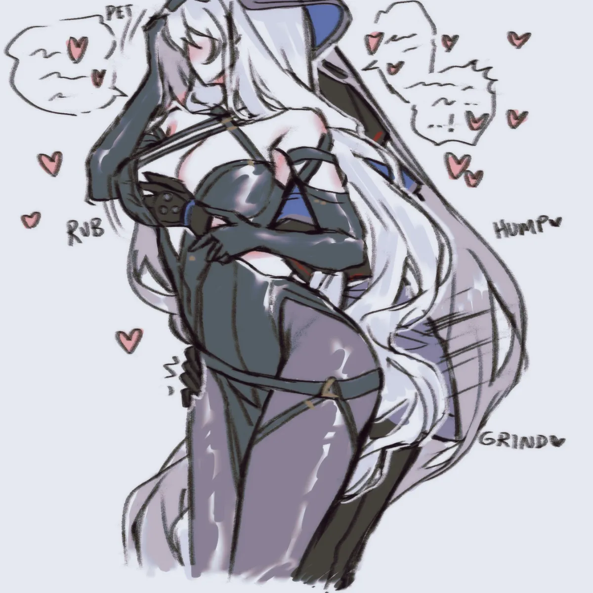 Skadi (Arknights), Specter (Arknights) by Orz (Kagewaka)