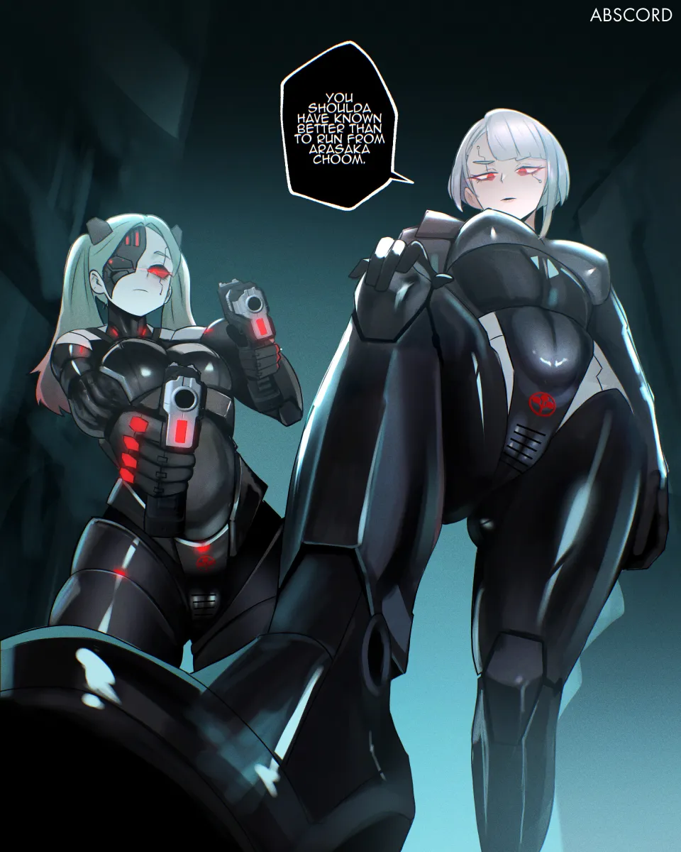 Rebecca (Cyberpunk), Lucy (Cyberpunk) by Abscord