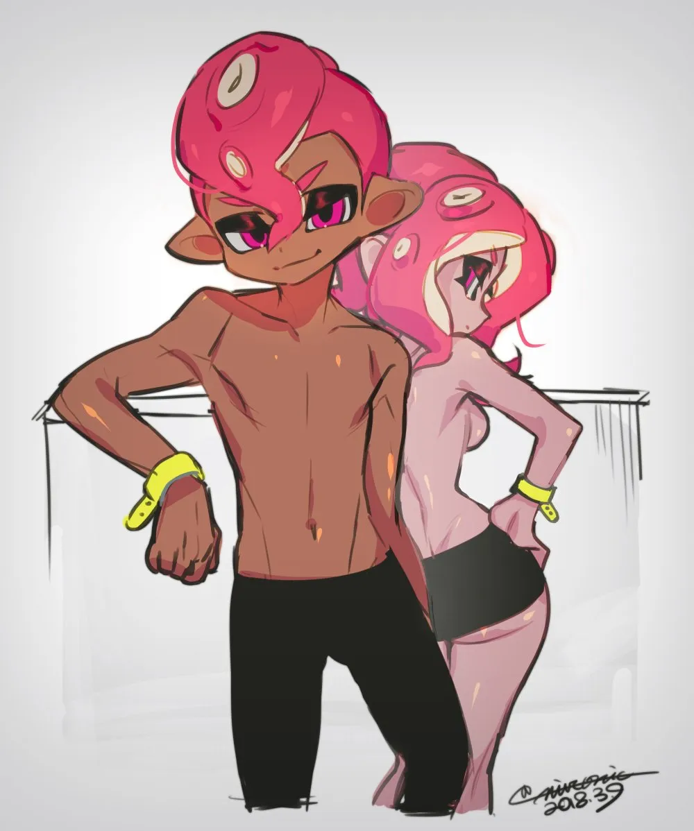 Octoling Player Character, Octoling Girl by Nitronic