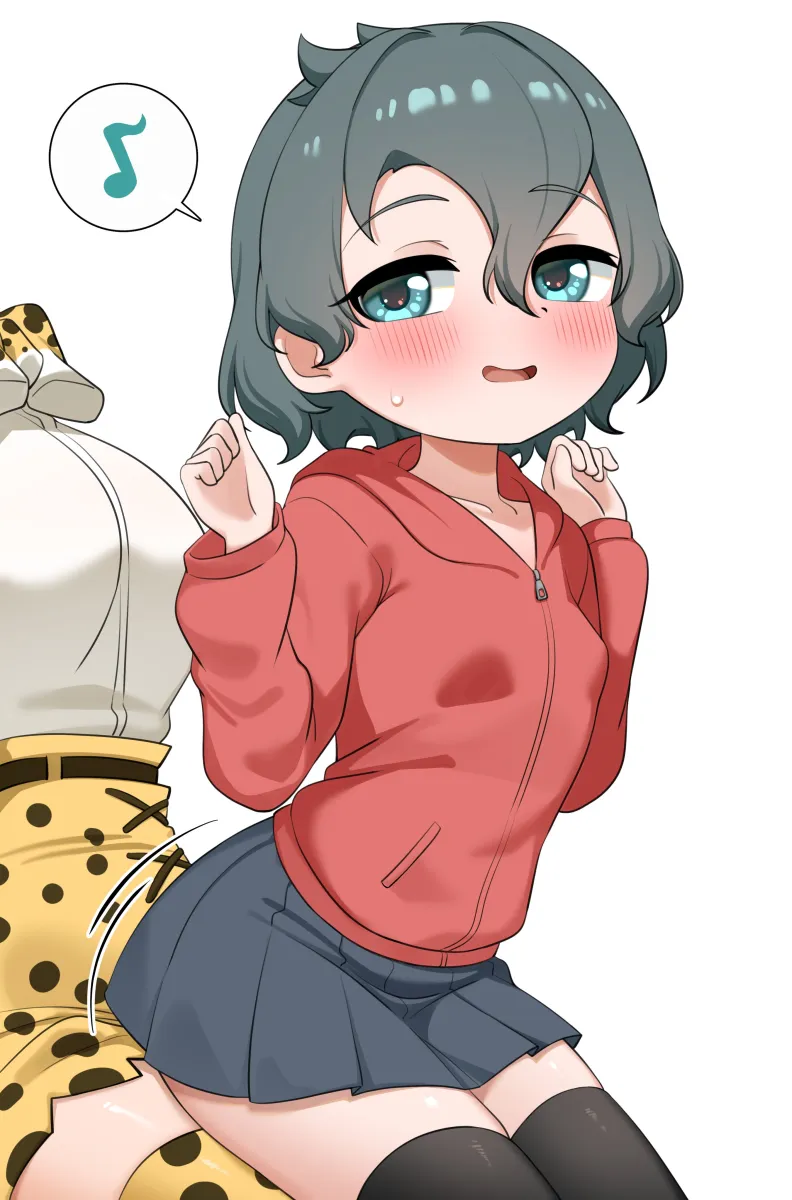 Serval (Kemono Friends), Kaban (Kemono Friends) by Chis (Js60216)