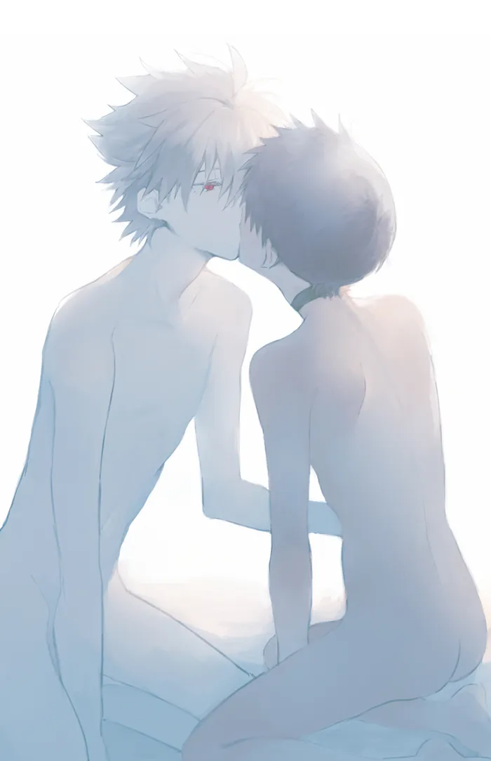 Ikari Shinji, Nagisa Kaworu by 11Kkr